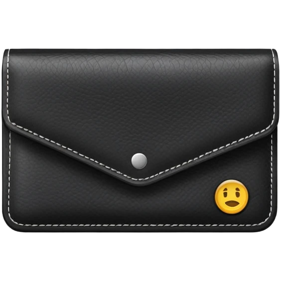 black leather wallet emoji