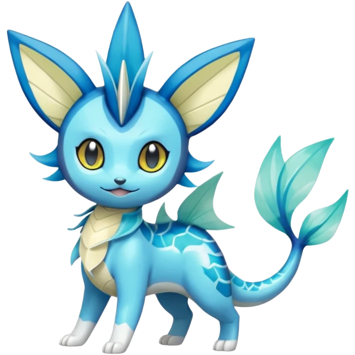 Meloetta-Vaporeon-Dewott-Pokémon-Fakémon-fusion-hybrid-creature emoji
