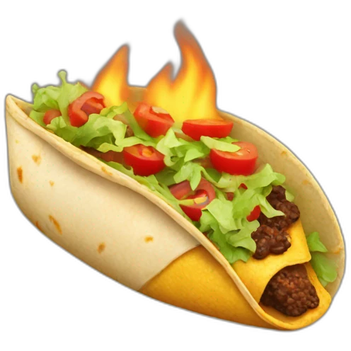 burnt broken taco emoji