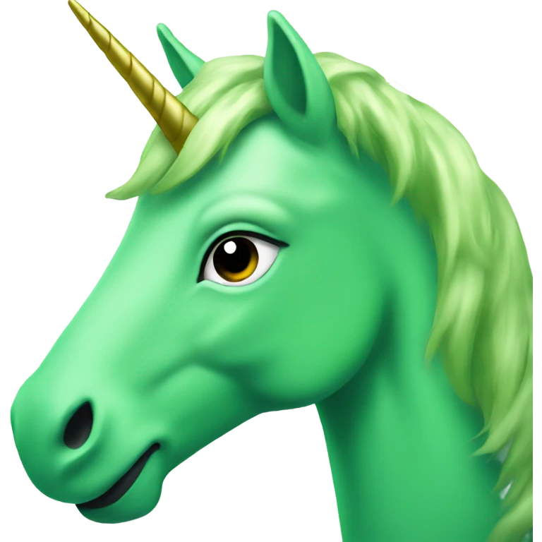 Green unicorn  emoji