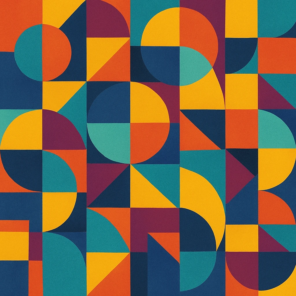 colorful abstract geometric pattern emoji