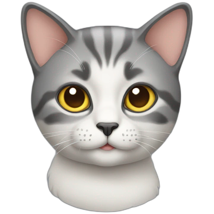 Smart cat emoji