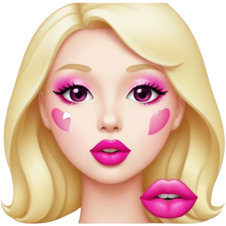 Pink kiss  emoji