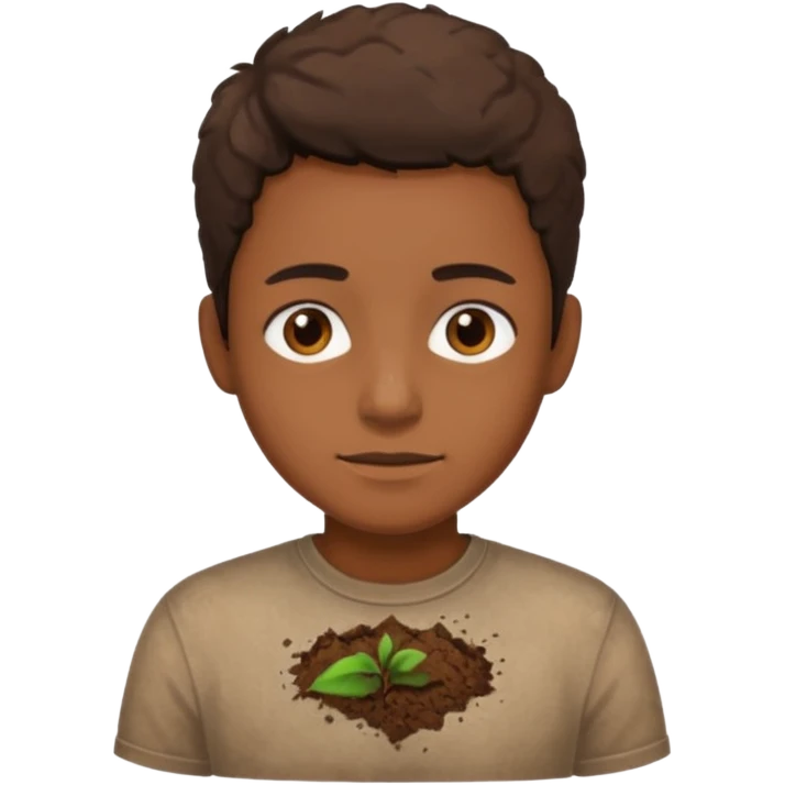 Soil on the Shirt. emoji