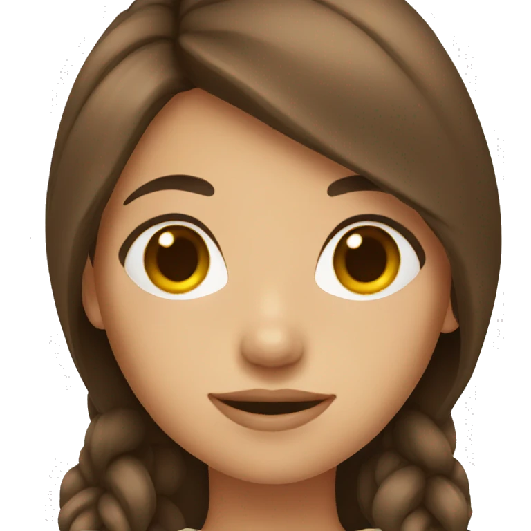 girl with brown hair emoji