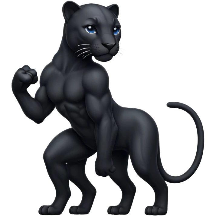 Un animal pantera rigiendo emoji