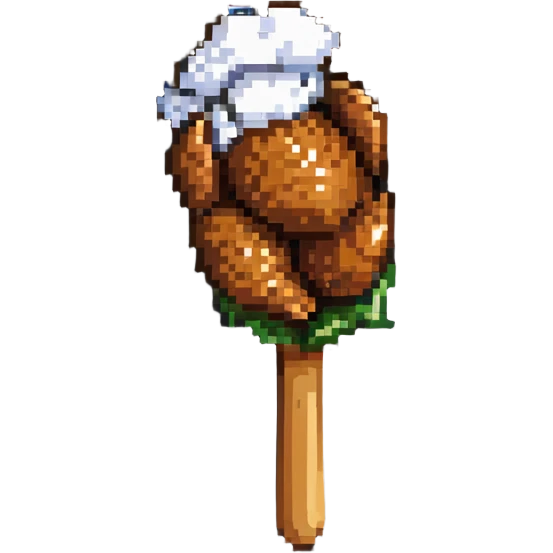 fried chicken drumstick emoji
