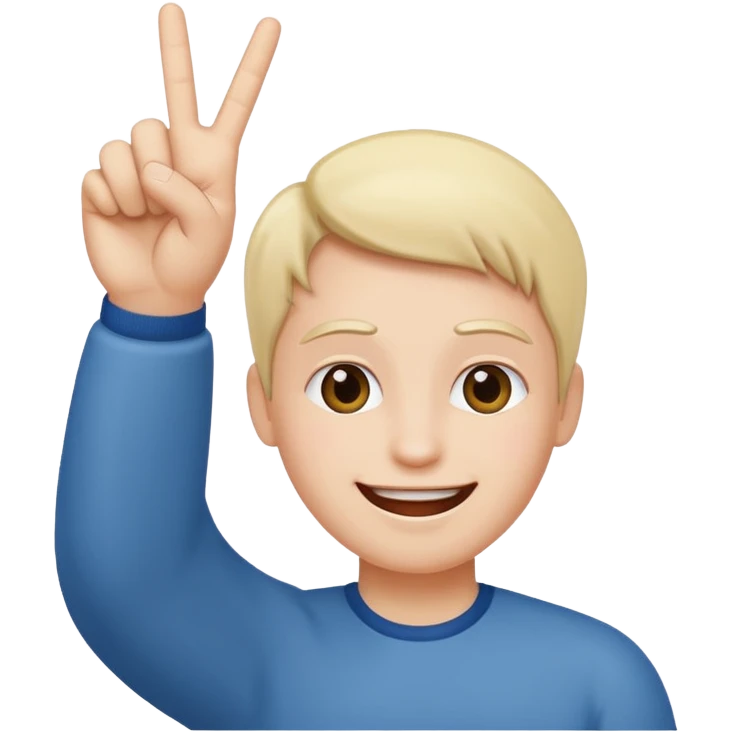 Happy face with middle fingers emoji