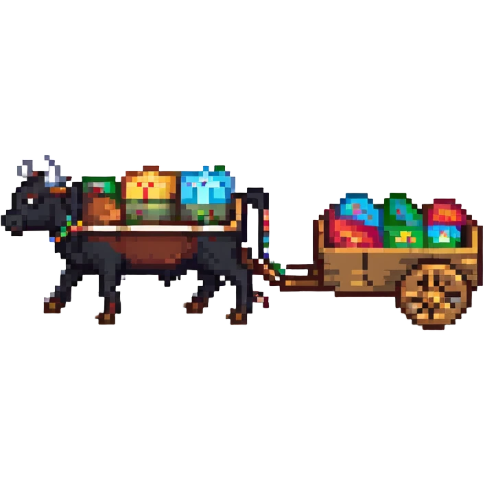 ox pulling cart emoji