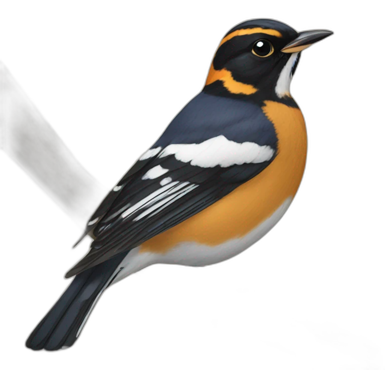 varied thrush magpie emoji