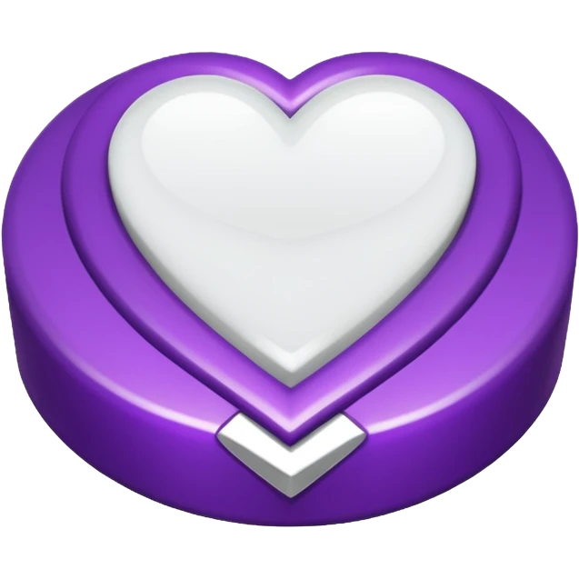 anel de casamento branco e roxo emoji