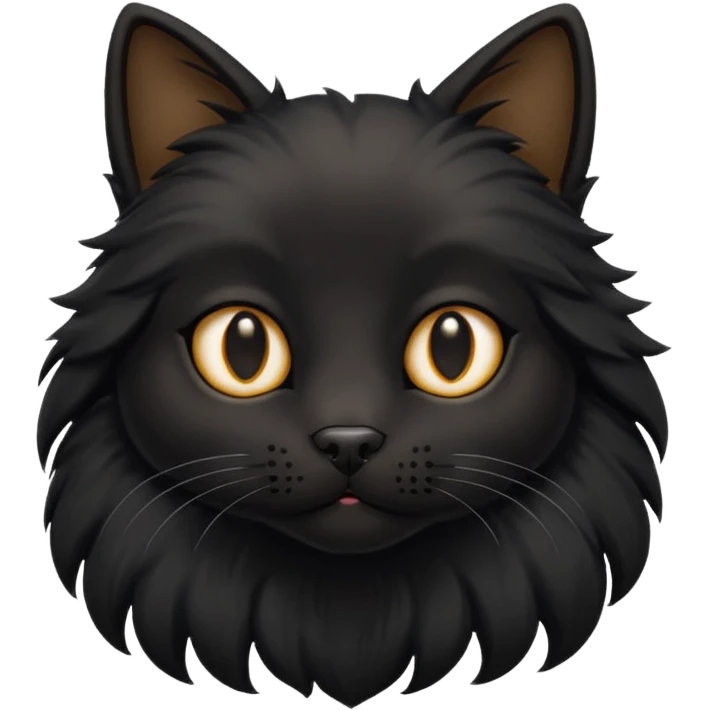 Black cat mixed with dog emoji