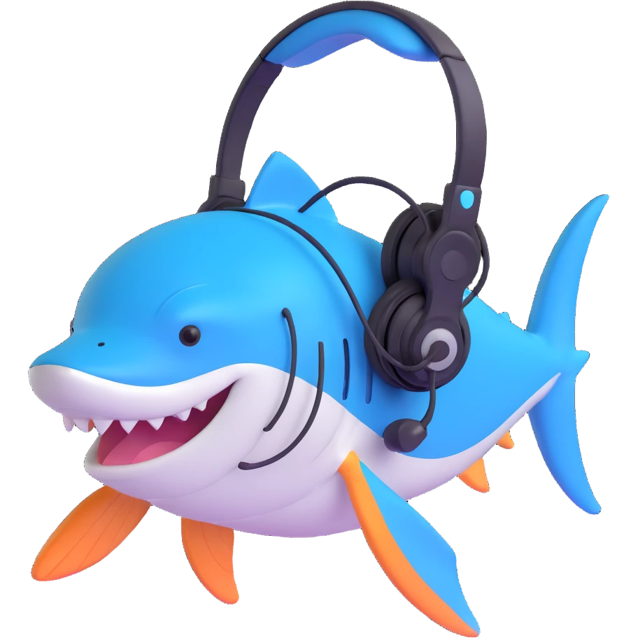 remora fish as a friendly IT support agent emoji