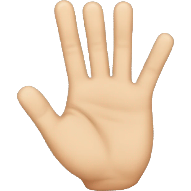 3 fingers emoji