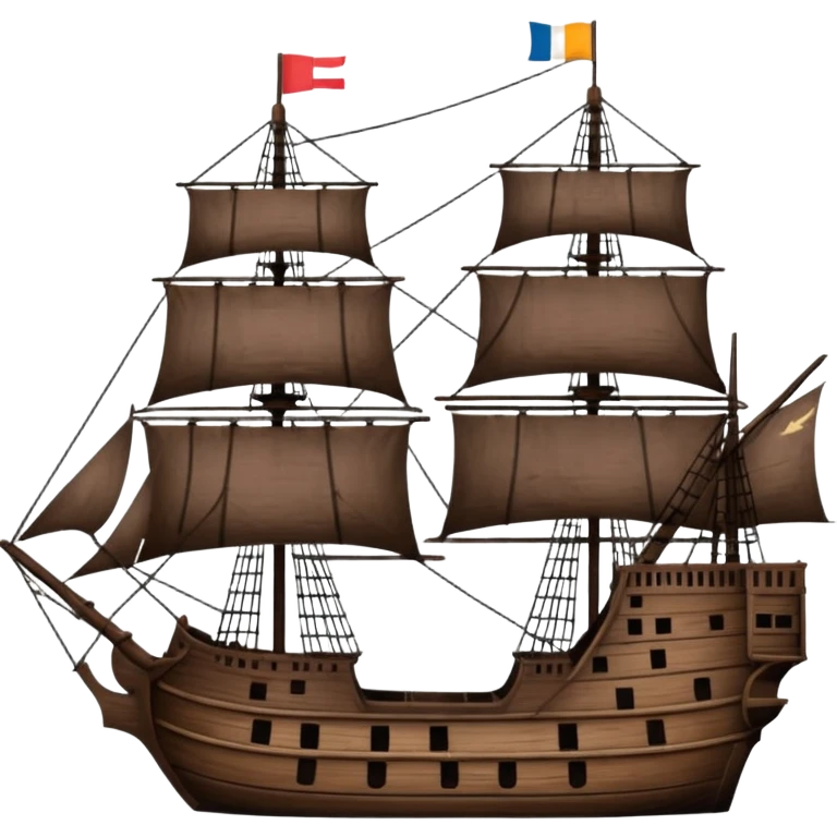 Batavia the Dutch East India Company ship, no flags emoji
