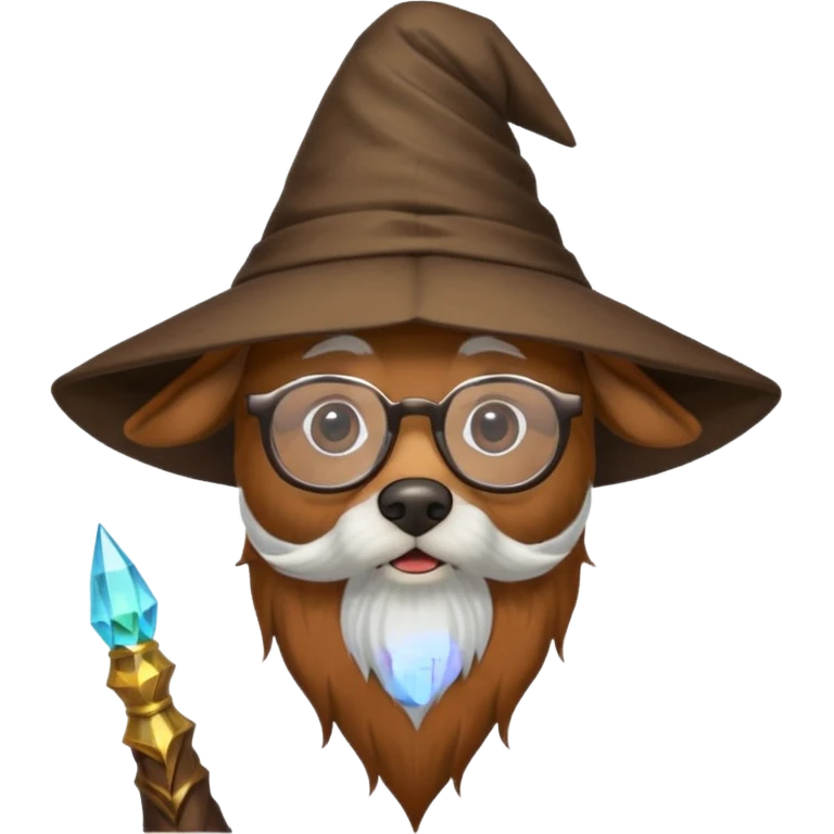 Dog wizard emoji