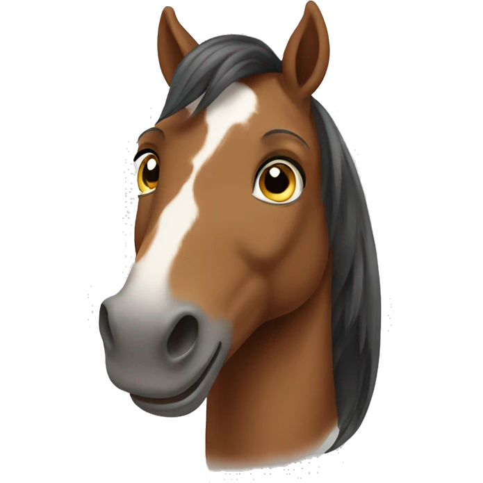 Happy horse emoji