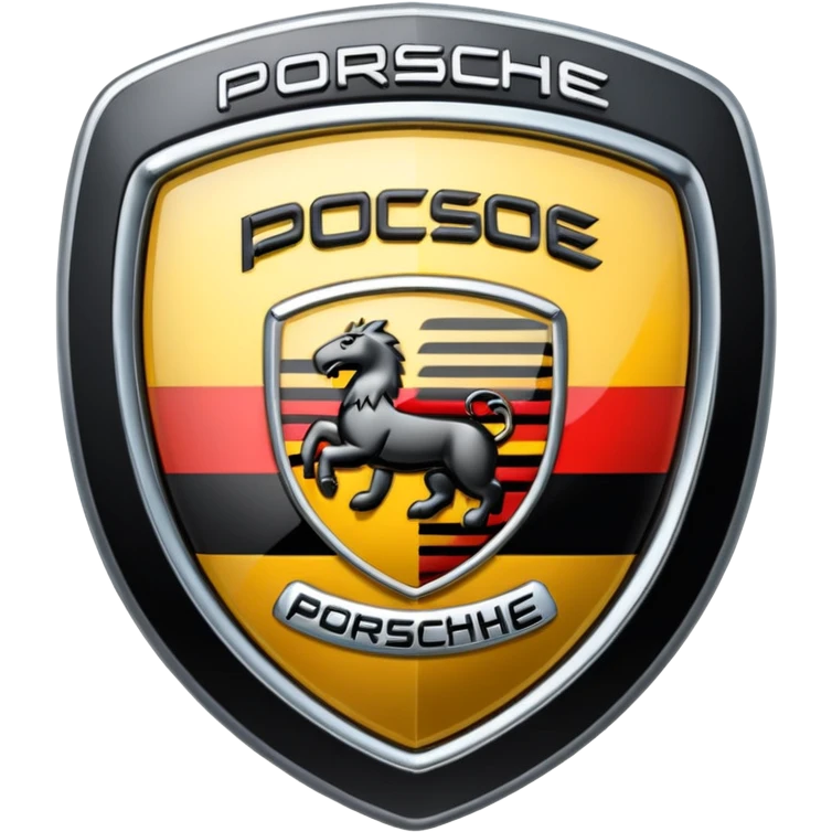 Simple Porsche logo emoji
