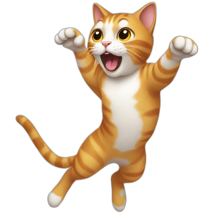 cat pouncing emoji