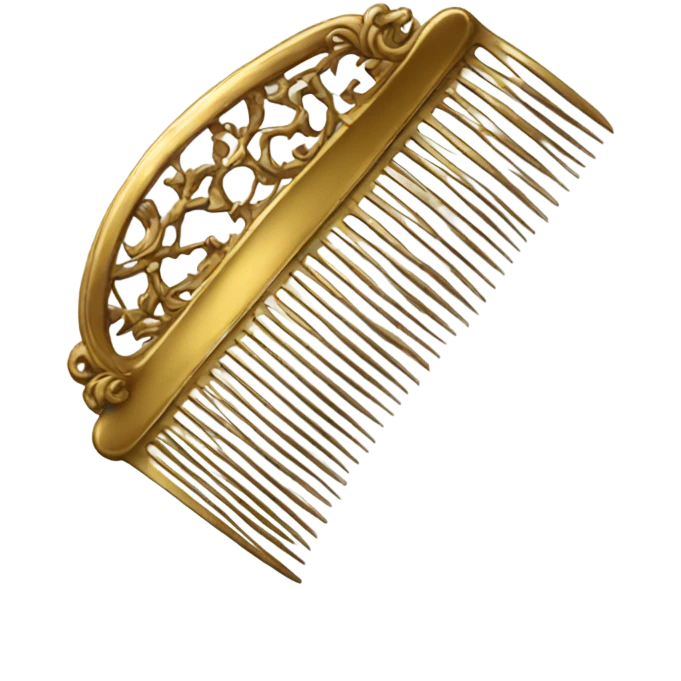 antique golden comb emoji