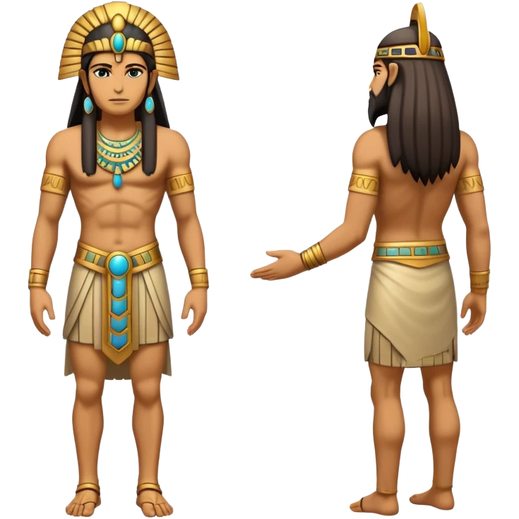 fullbody annunaki enki front and back emoji