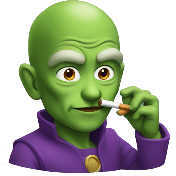Piccolo smoking emoji