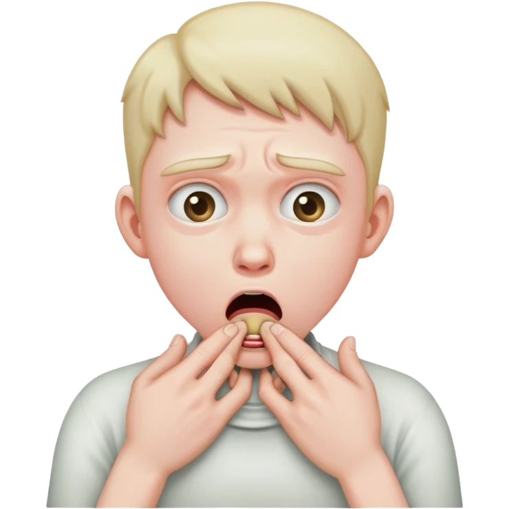 Person choking themselves  emoji