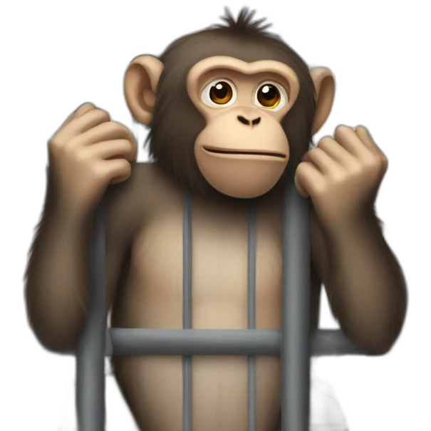 Monkey in prison emoji