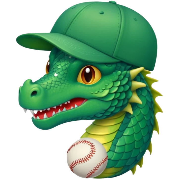 Dragão de boné  emoji
