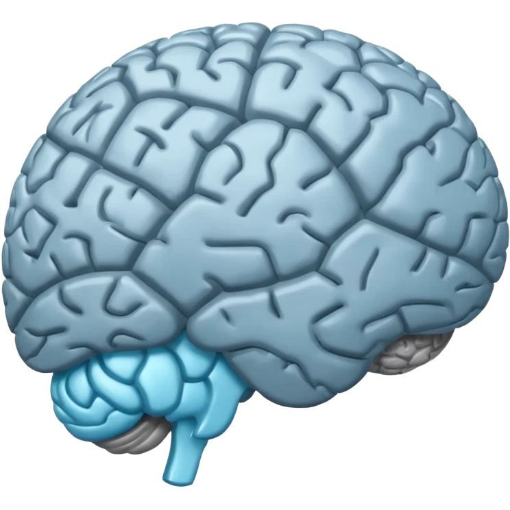 A brain with a loading bar which is filling underneath emoji