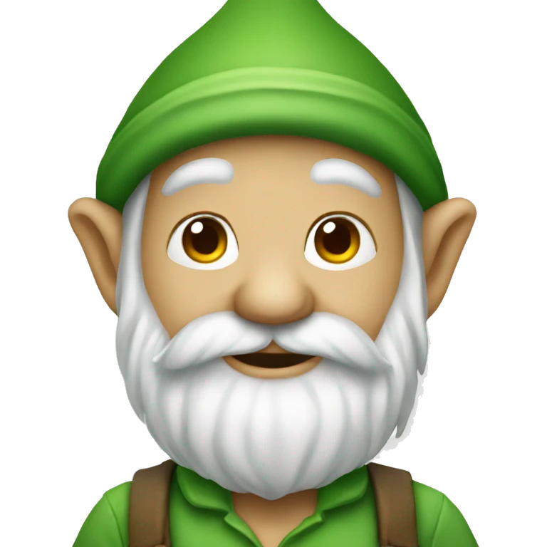 gnome wearing green  emoji