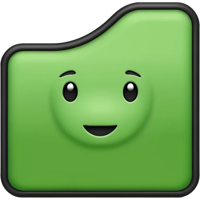 Green wall with out lines emoji