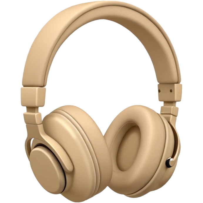beige headphones emoji