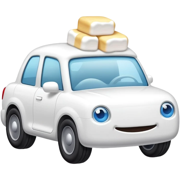 Marshmallow car emoji
