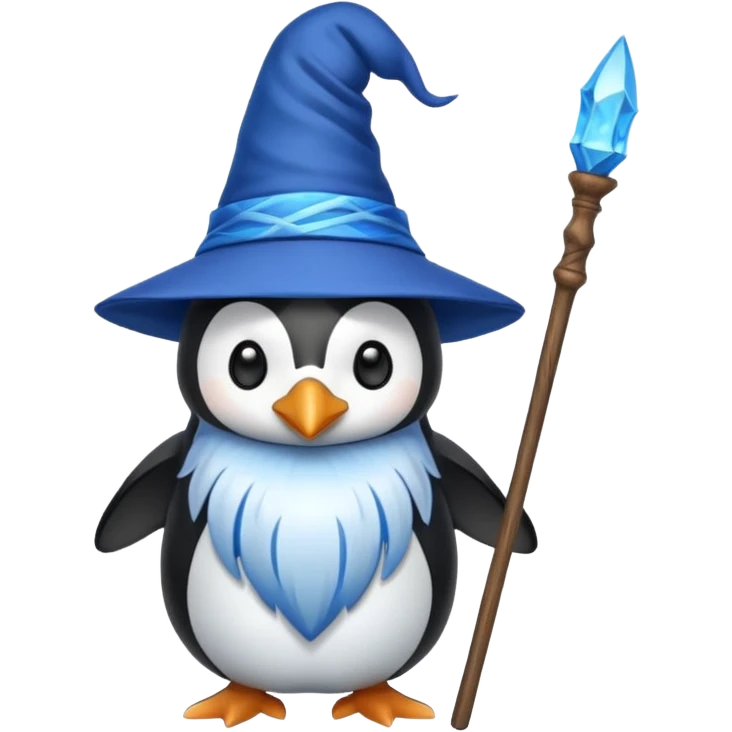 Penguin Wizard emoji