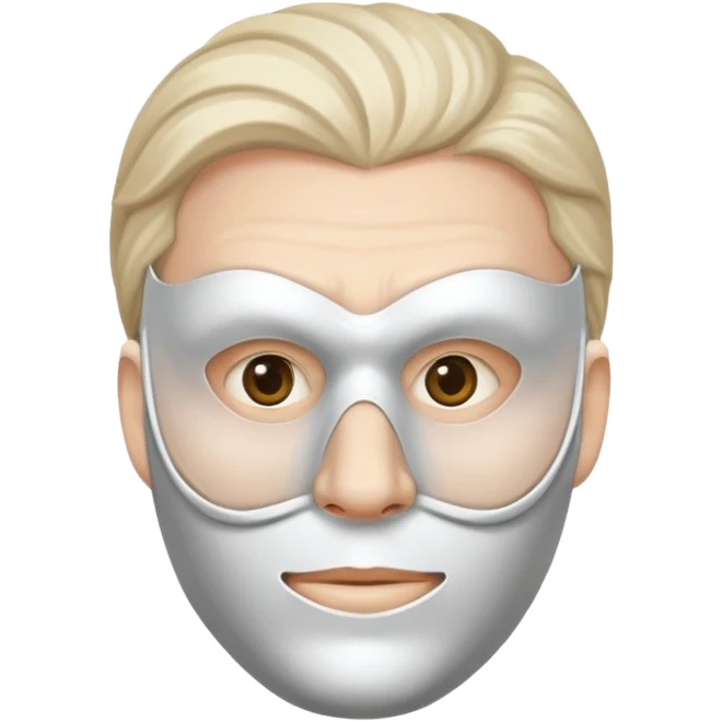 Blank mask male emoji