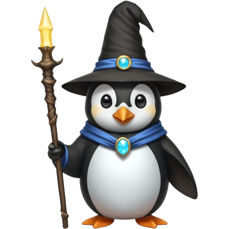 Penguin Wizard emoji