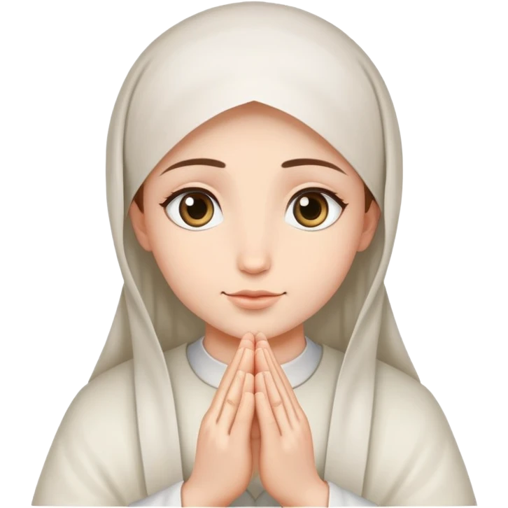 pleasing eyes with prayer hands  emoji