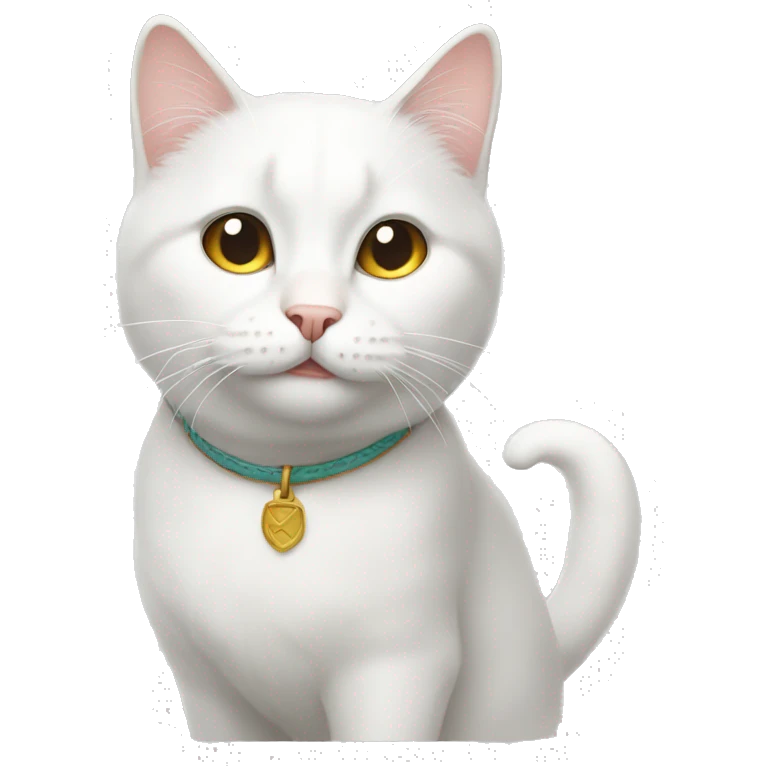 white cat emoji