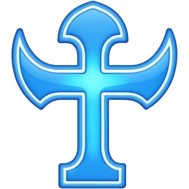 blue word "blessed" emoji