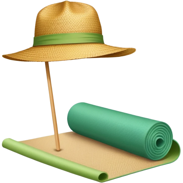 Hat and mat emoji