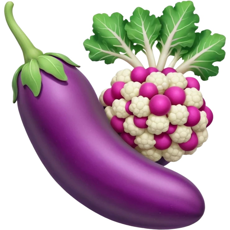 Healthy food  : 3d Icon with color of D0B8FF
 emoji