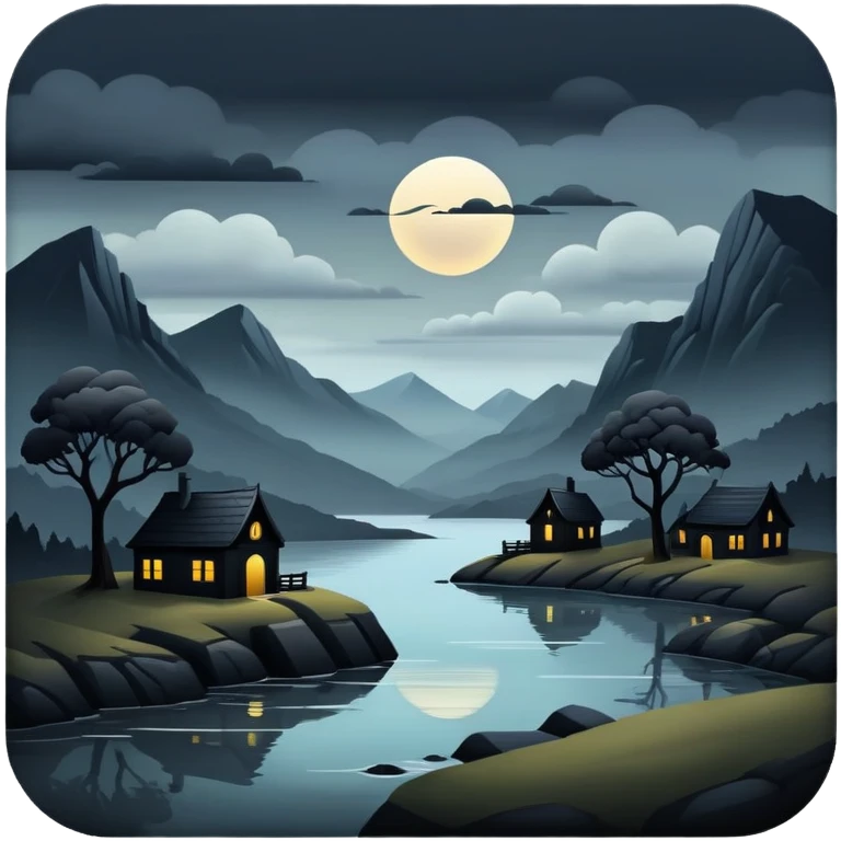 Gloomy beautiful edgy aesthetic full scenic SCENERY emoji