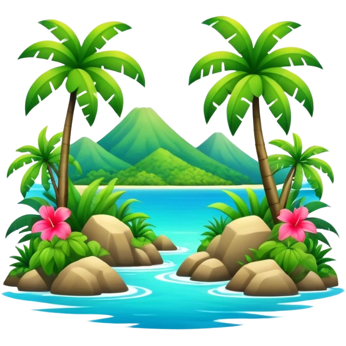 Full Tropical scenery  emoji