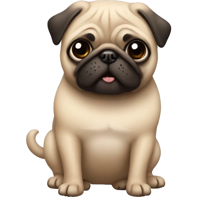 PUG HUGGING emoji