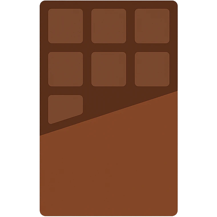 Chocolate bar emoji