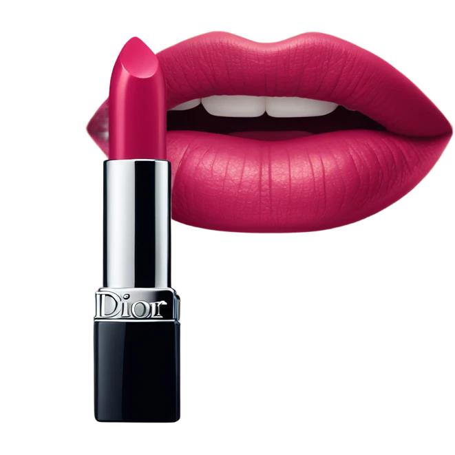 dior lipstick reddish pink shade emoji