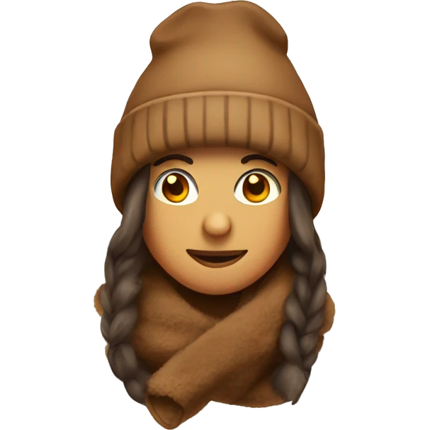 brown winter hat no person emoji