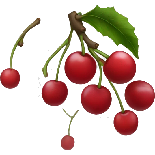 christmas cherry emoji