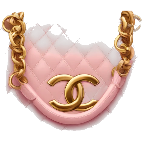 Light pink Chanel bag emoji